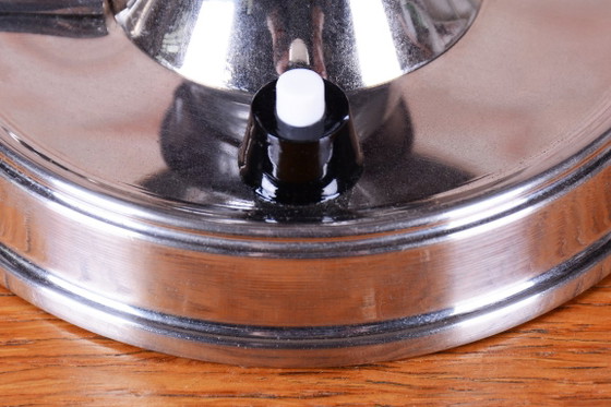 Lampada da tavolo Bauhaus restaurata, acciaio cromato, ceca, anni '30, Lampade da tavolo, Metallo, Plastica (foto 5 di 10)