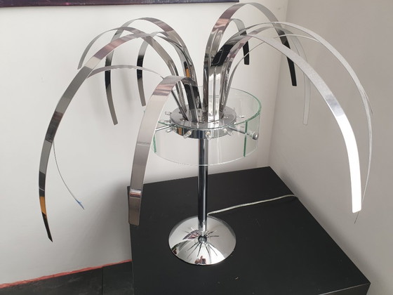 2 Palm Design Table Lamps – van de Heg, Chrome (photo 2 of 8)