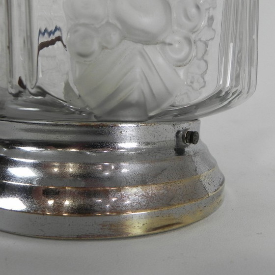 Image 1 of Plafonnier Art Déco, modèle gratte-ciel, Muller Frères par Francis Hubert, années 1930