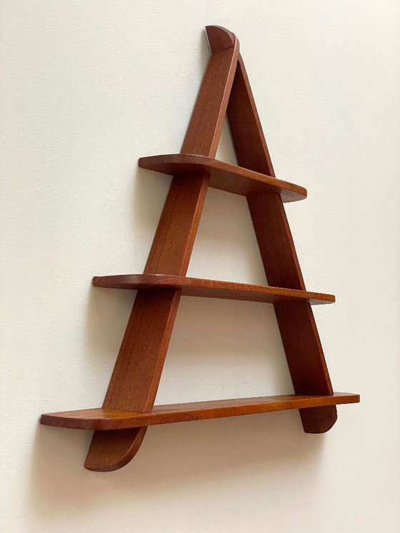 Teak Houten Wandrekje Scandinavisch Mid Century Design Vintage Retro – Wood (photo 5 of 17)
