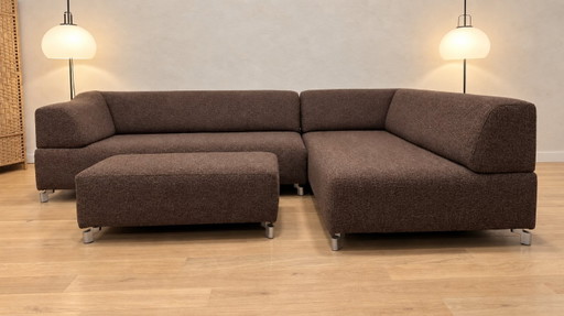 NEU Leolux Faya Lobi Ecksofa Ploegwol + Ottomane