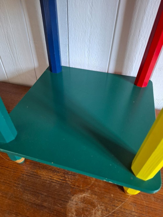 Image 1 of Memphis style pencil side table