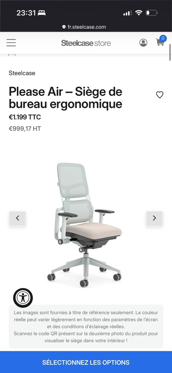 Image 1 of Steelcase Please Air Ergonomische Bureaustoel – Gloednieuwe staat