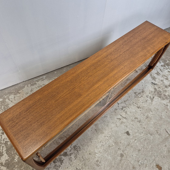 Image 1 of Dyrlund vintage 1960s Danish sideboard, dresser, wall unit display cabinet