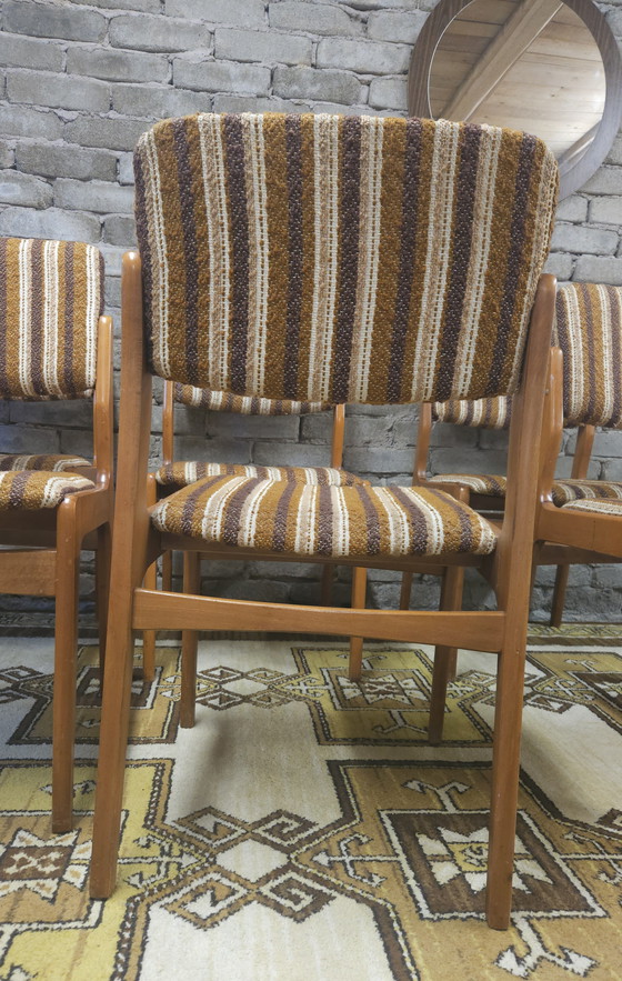 Image 1 of Set of 6 vintage Scandinavian chairs, 1970s