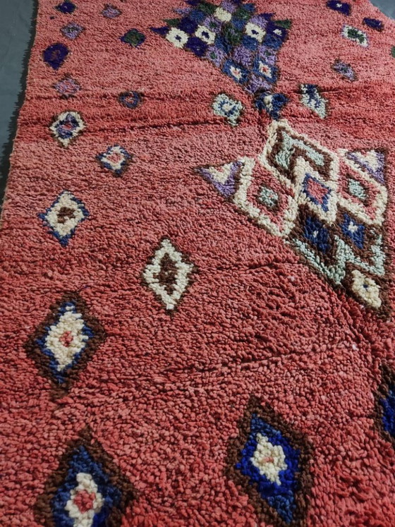 Image 1 of Alfombra grande de lana Mrirt de 2,5 x 1,5 m, alfombra geométrica marroquí.