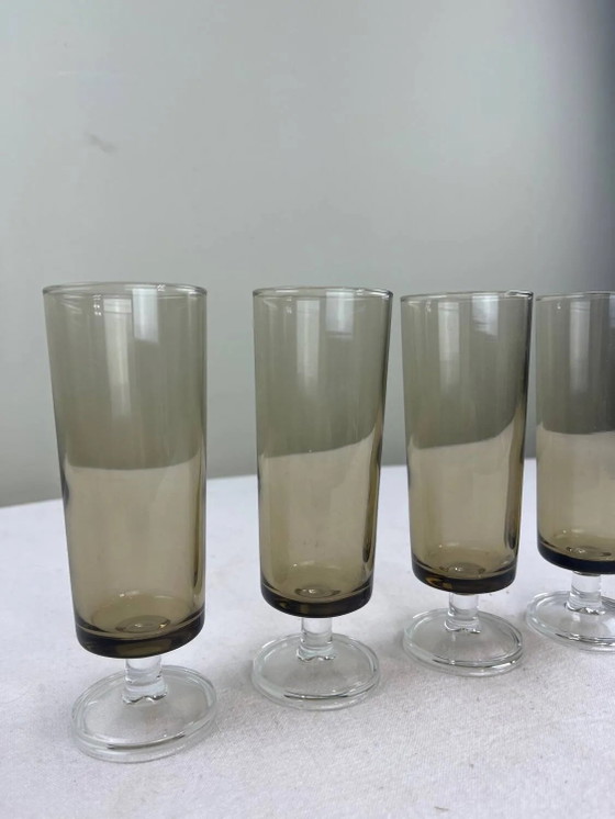 Flûte vintage in vetro fumé – Bicchieri e caraffe, Crystal, Glass (photo 4 of 7)