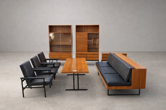 Image 1 of Retro-Sofa, Sessel und Tisch, 1960er Jahre, „Belmondo“, Tschechoslowakei