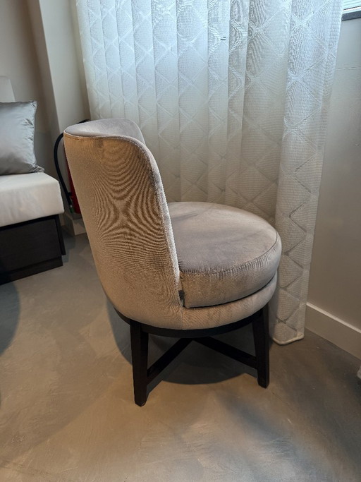 4 Dining Armchairs Manufacturer Keijser & Co Model Nolita – eetkamerstoelen, Velvet, Wood (photo 2 of 5)