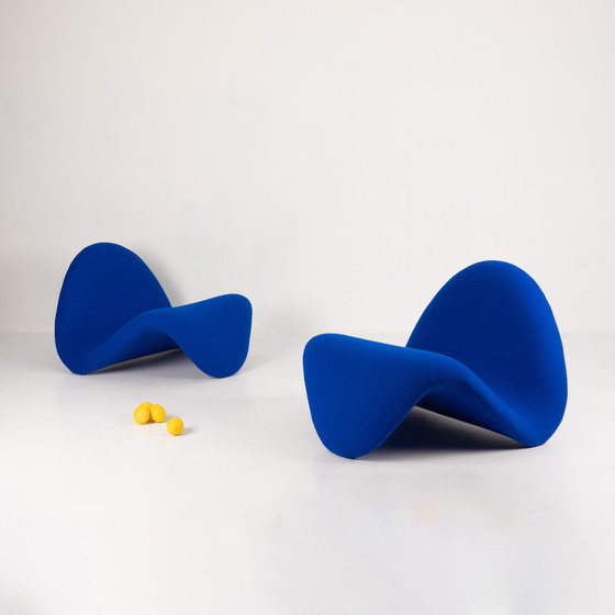 Image 1 of Pierre Paulin, 2 Chauffeuses 557 dite Tongue, Artifort Ed., 1967