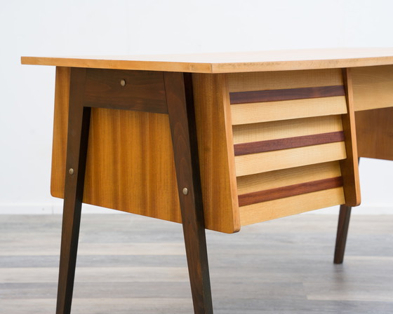 Image 1 of Bureau des années 50 avec pieds en ciseaux