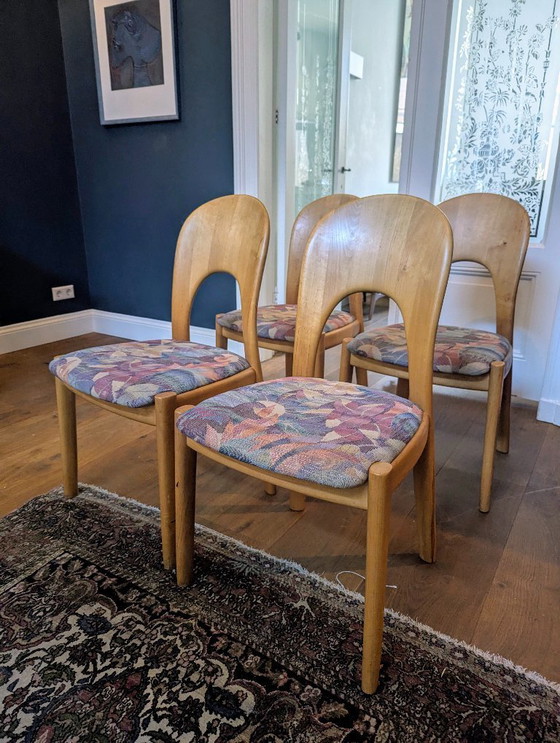 Image 1 of 4x Niels Koevoed Dining Chairs Danish Vintage Design