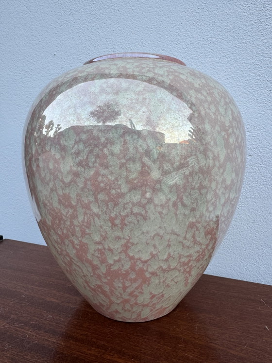 Jarrón Esfera de Loza de Charolles Iridiscente Años 80 – Jarrones, Ceramic (photo 3 of 10)