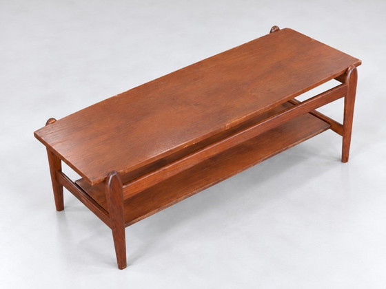 Vintage teak coffee table with reversible top – Wood (photo 6 of 6)