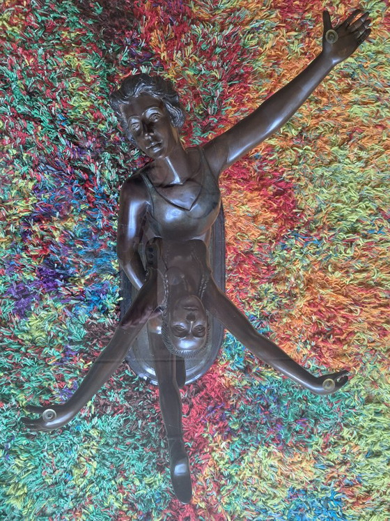 Tavolino da Caffè Unico in Bronzo Hollywood Regency – Tavolini da caffè, Vetro (photo 9 of 10)