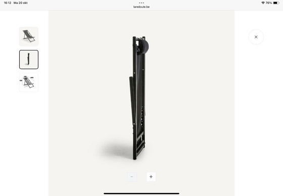 Image 1 of 2 sillones plegables negros