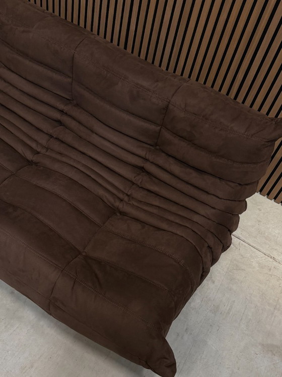Image 1 of Ligne Roset Togo Set Brown Alcantara