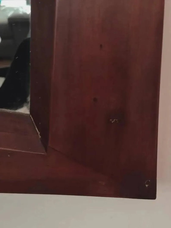 Grande specchio da parete in legno esotico massiccio – Modern (photo 3 of 9)