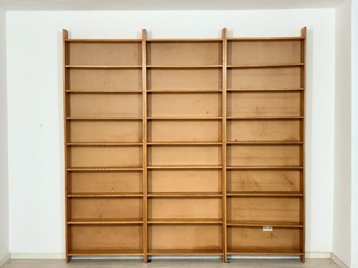 Grande étagère vintage | Étagère des années 1960 | Bibliothèque en pin massif | Modulaire