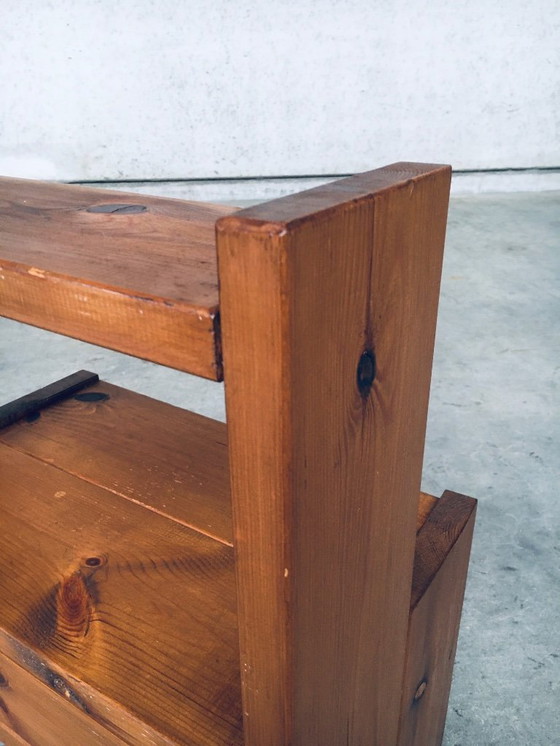 Image 1 of Midcentury Scandinavian Design Pine Bedside Table Set, 1960's Sweden