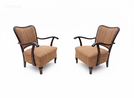 Image 1 of art deco fauteuils uit Hongarije, origineel