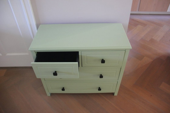 Cassettiera verde chiaro con 4 cassetti – Cassettiere, Wood (photo 3 of 9)