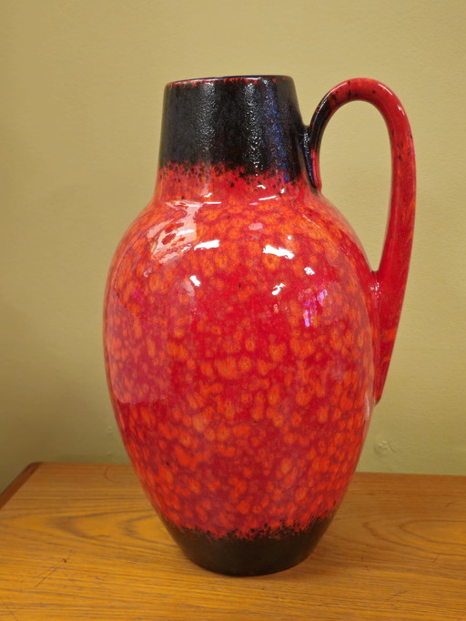 Vintage West Germany Scheurich Vloervaas Vaas Oorvaas 