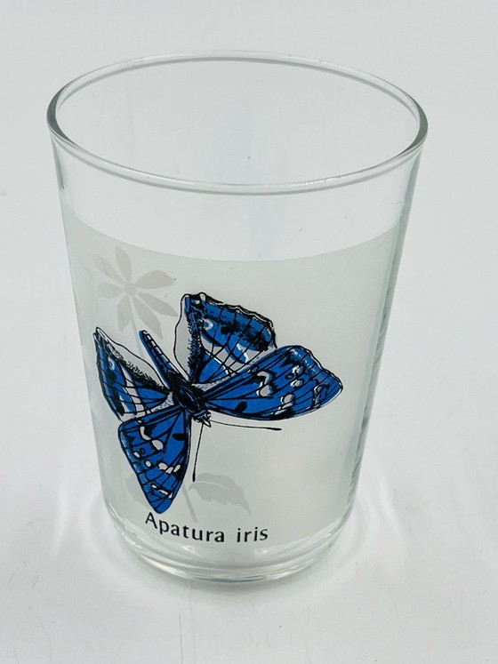 Image 1 of 6 verres papillons vintage