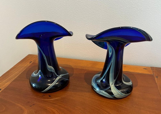 Coppia di Vasi Vintage in Vetro di Murano di Marta Marzotto – Murano Glass, Glass, Organic Modern (photo 6 of 9)