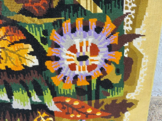 Gran tapiz futurista y psicodélico, al estilo de Jean Lurçat, años 60-70. – Decoración de pared, Wool (photo 4 of 15)
