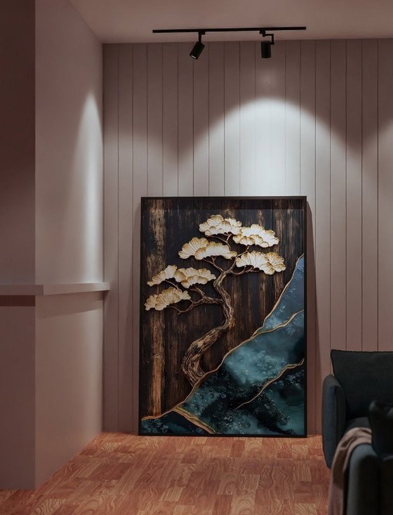 Image 1 of Acrylic Glass Artwork | 200x140 cm | Depthwave #2 (Ori, 1983)