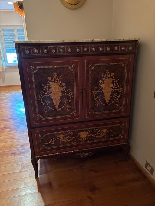 Louis XVI / Napoleon III style TV cabinet in excellent condition