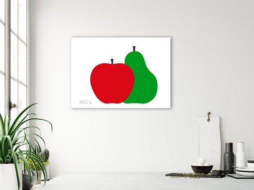 La Pera La Mela - Enzo Mari - Serie della Natura 1963 - Affiche 70 x 50 cm