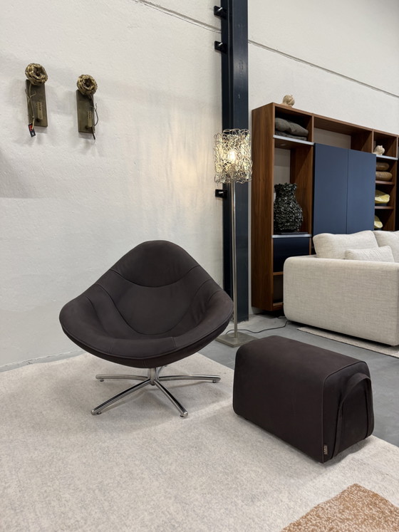Image 1 of Label van den Berg Hidde Draaifauteuil dark Brown 