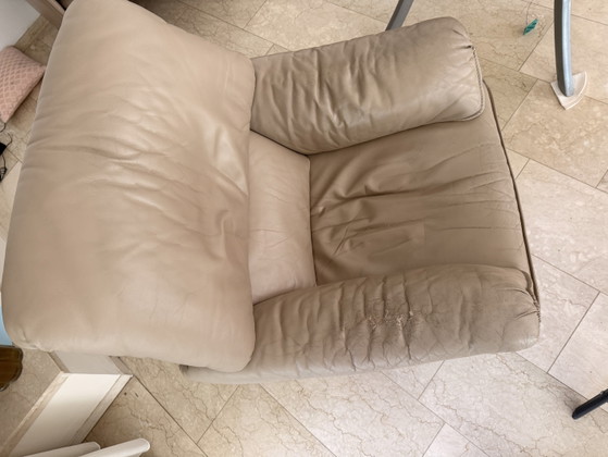 Canapé et fauteuil Leolux – Leather, Wood (photo 3 of 7)