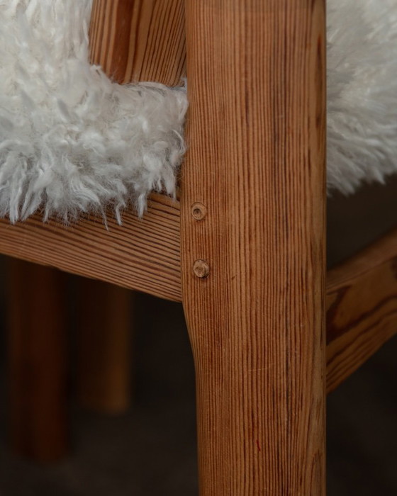 Image 1 of Vintage Danish Pine Dining Chairs (Set of 4) | Niels Koefoed Style | Rustic Scandinavian Modern | 1970s–80s