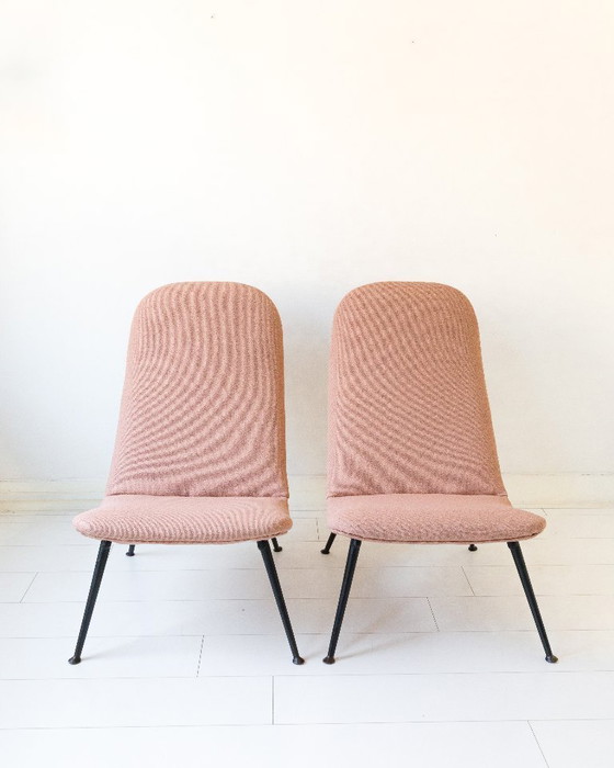 Image 1 of Ensemble de 2 fauteuils lounge vintage Theo Ruth