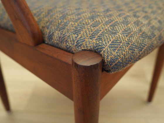 Image 1 of Set of three teak chairs, Danish design, 1970s, designer: Kai Kristiansen