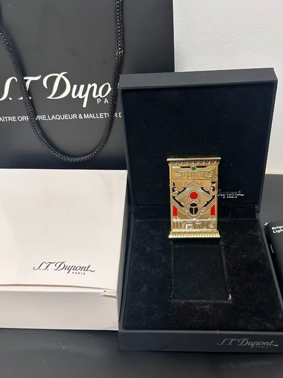 Image 1 of S.T. Dupont – Pharao – Feuerzeug – Vergoldet