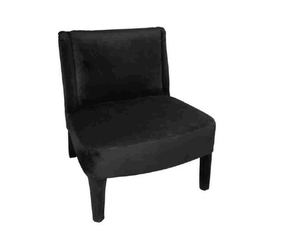 Image 1 of Scandi design armchair in pink or black velvet