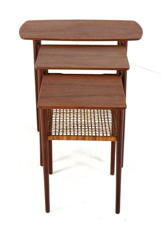 Image 1 of Set nesting tables bijzettafels Deens 'Sunds' vintage