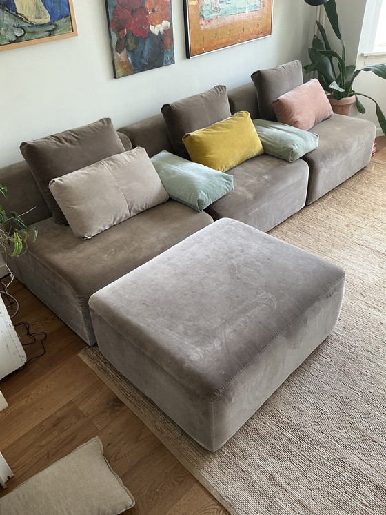 Image 1 of Hay Mags Sofa (3 elements, 1 footstool, 8 cushions)
