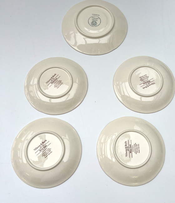 Image 1 of Título para Whoppah Villeroy & Boch “Wild Rose” – Juego de 6 platillos, porcelana pintada a mano