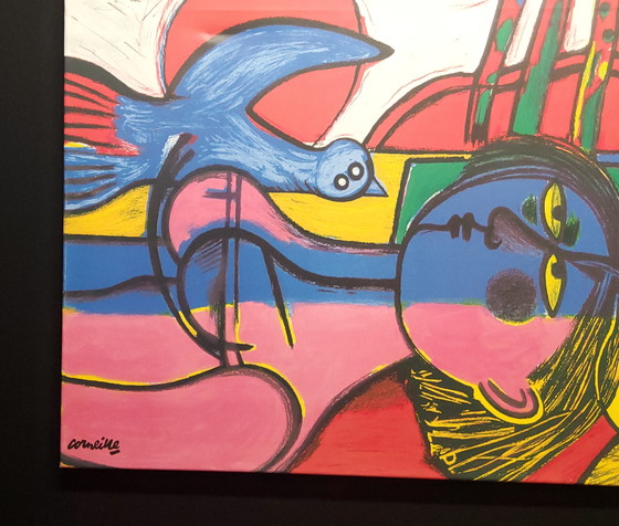 Image 1 of Corneille-Siebdruck auf Leinwand, 80 x 60 cm