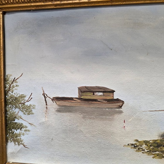 Image 1 of Vintage oil painting Fisherman VD Horst, 1960s