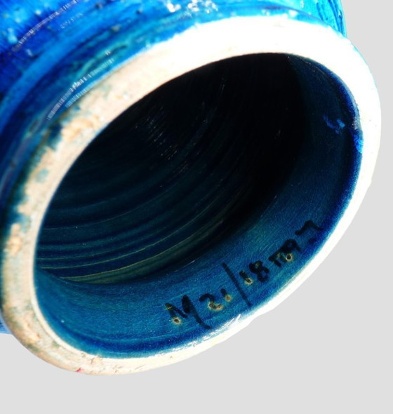 Image 1 of Bitossi-Lampe blau Aldo Londi, Italien 1960