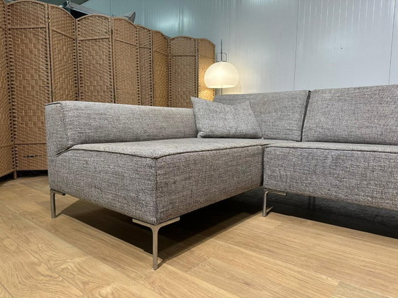 Image 1 of Like New Design on Stock Bloq Corner Sofa Beige + WARRANTY