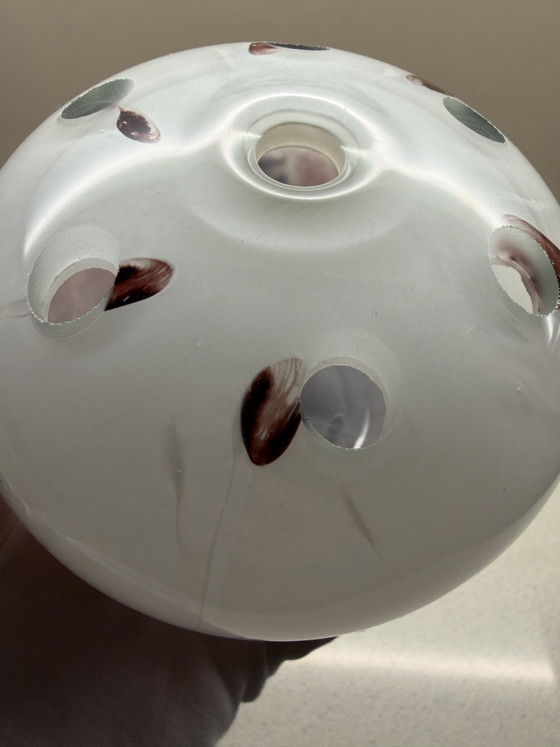 Pascal Guernic – Pique-Fleurs / Vase Boule Firmato – Monpazier – Con Certificato Originale (photo 7 of 12)