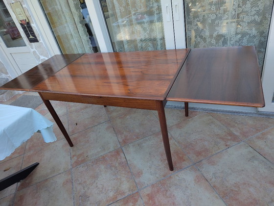Table en palissandre avec rallonges, années 1960 – Tables de salle à manger, Wood (photo 5 of 5)