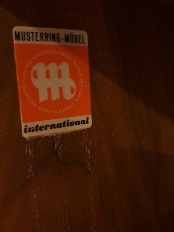 Image 1 of Teak Musterring design kast met zwarte poten